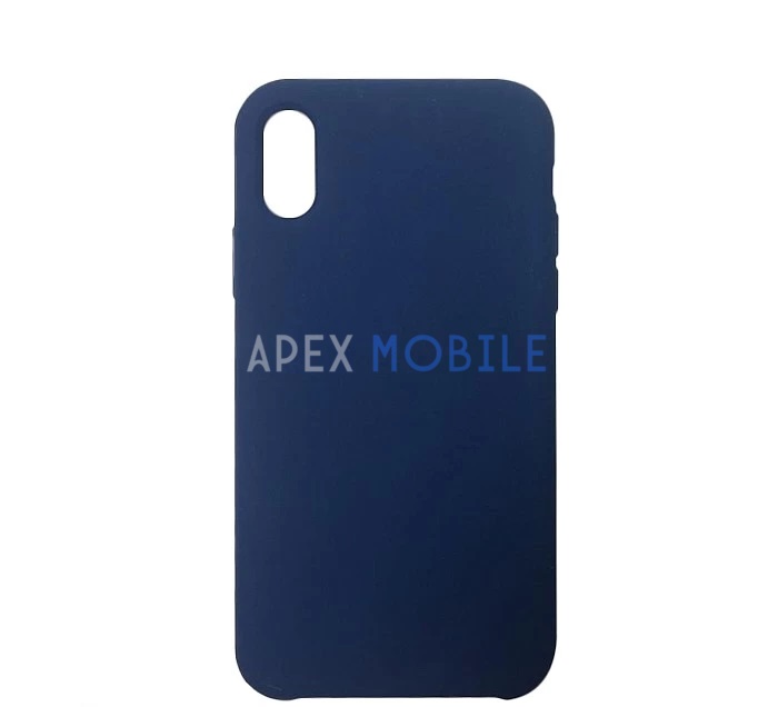 Чехол Silicone Case для iPhone XR (тёмно-синий)