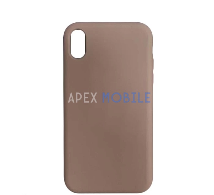 Чехол Silicone Case для iPhone XR (пудра)