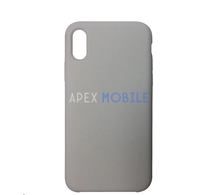 Чехол Silicone Case для iPhone XS MAX (серый камень)