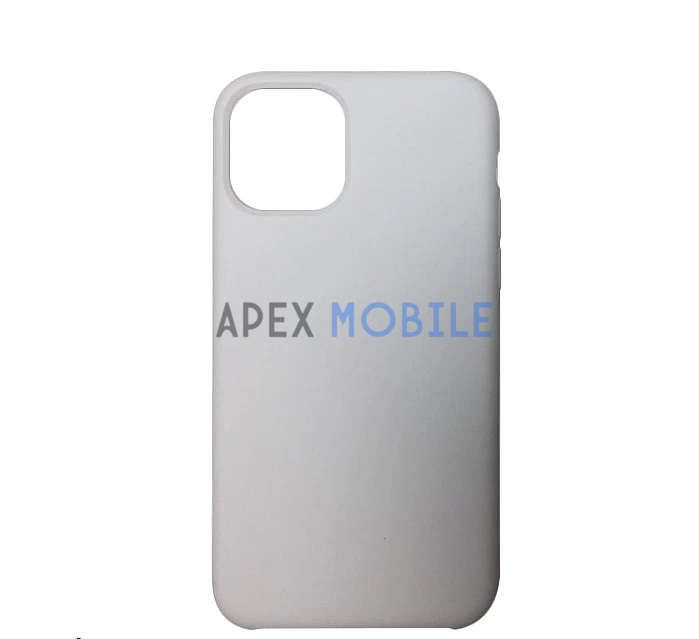 Чехол Silicone Case для iPhone 12 Mini (белый) закрытый низ