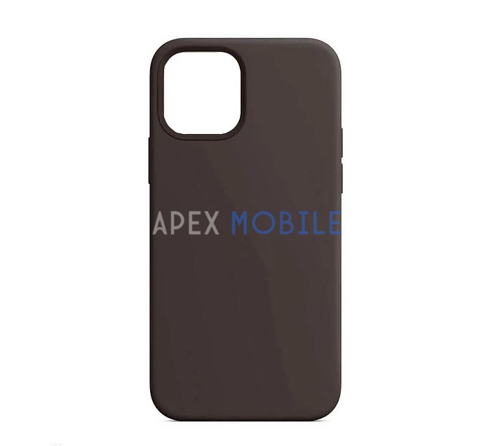 Чехол Silicone Case для iPhone 12 Mini (шоколадный) закрытый низ