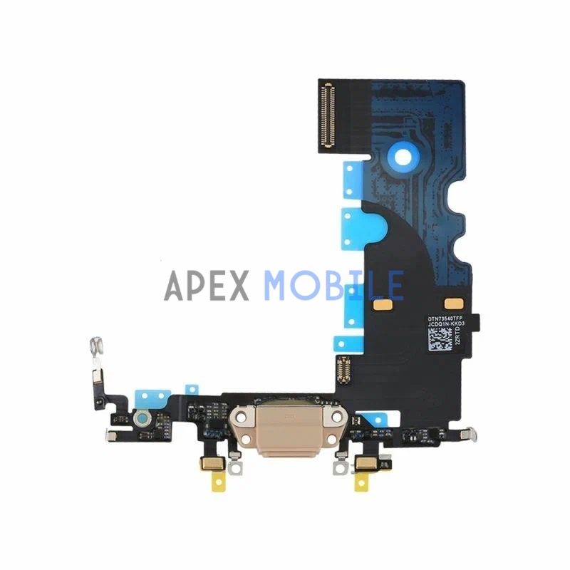 Шлейф для iPhone 8/SE (2020) с разъемом зарядки/микрофоном (золотой)