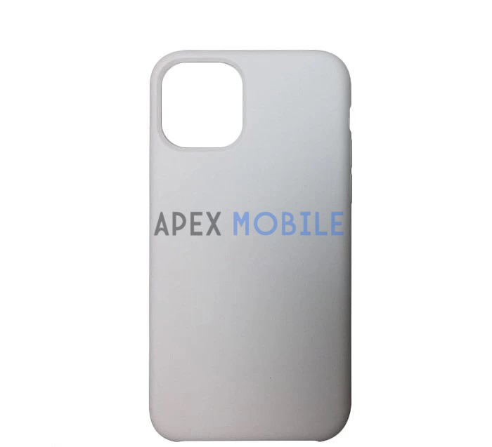 Чехол Silicone Case для iPhone 12 / 12 PRO (белый) закрытый низ