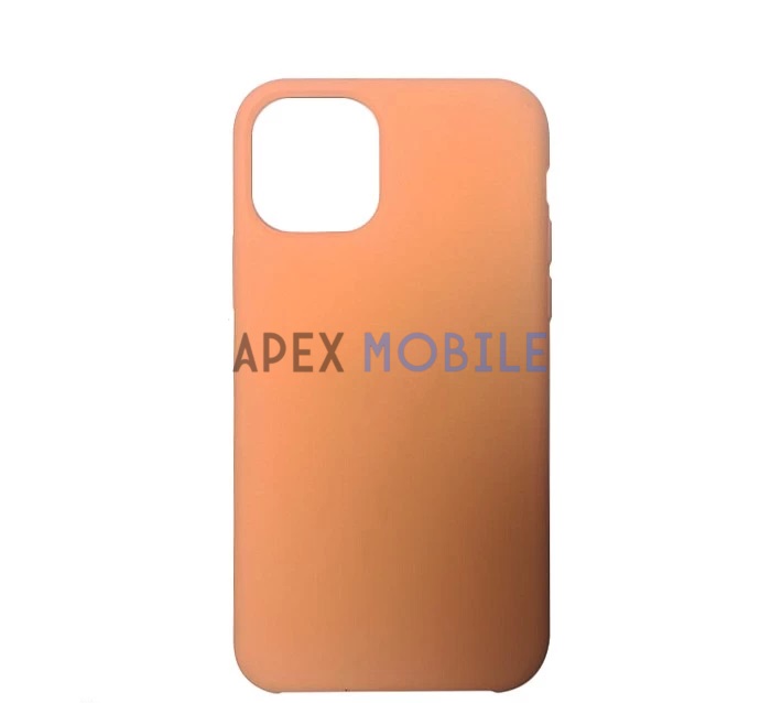 Чехол Silicone Case для iPhone 12 / 12 PRO (персик) закрытый низ