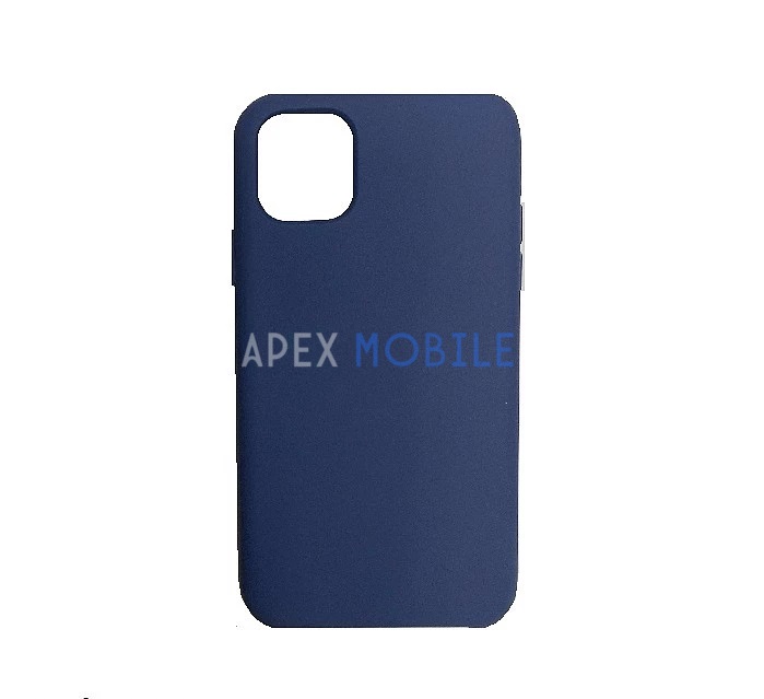 Чехол Silicone Case для iPhone 12 / 12 PRO (синяя сталь) закрытый низ