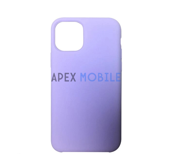 Чехол Silicone Case для iPhone 12 / 12 PRO (сиреневый) закрытый низ