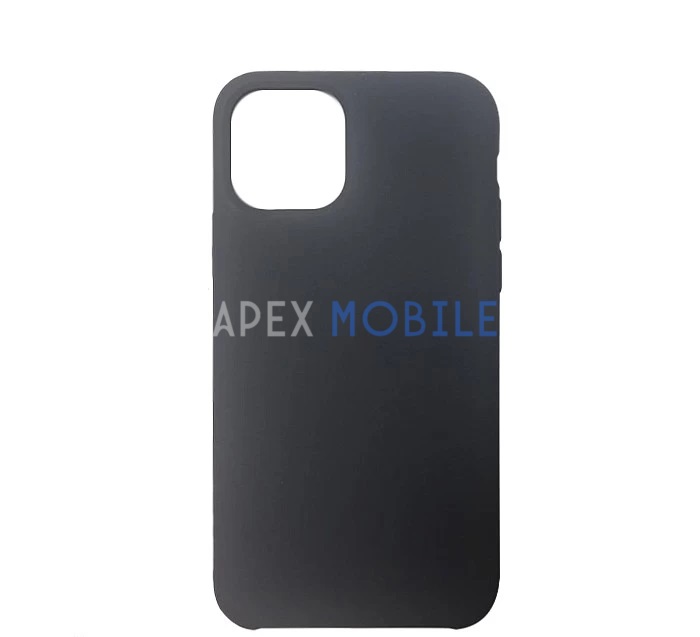 Чехол Silicone Case для iPhone 12 / 12 PRO (тёмно-серый) закрытый низ