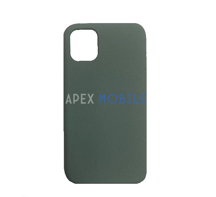 Чехол Silicone Case для iPhone 12 PRO MAX (изумрудный) закрытый низ