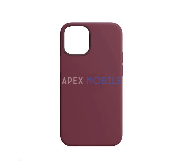 Чехол Silicone Case для iPhone 12 PRO MAX (светлая слива) закрытый низ